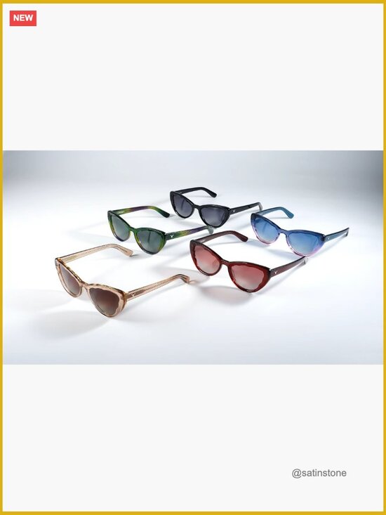 Retro Cat Eye Sunglasses UV400 Protection Polarized Gradient Frame